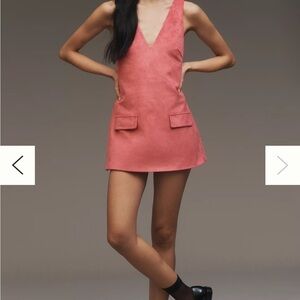 Anthropologie Mare Mare Faux-Suede
Sleeveless V-Neck Romper small